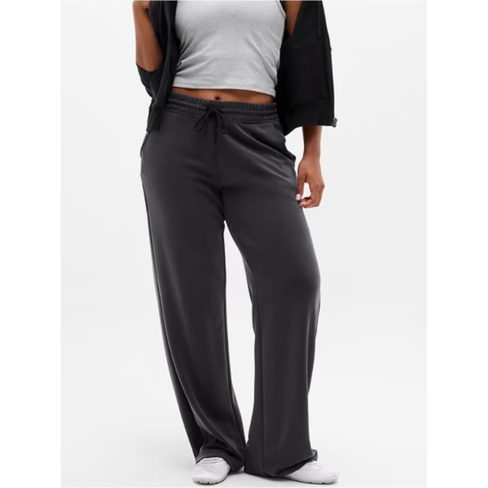 AthletaPants Womens XS Seasoft Mid Rise Straight Charcoal Gray Sweatpants Lounge